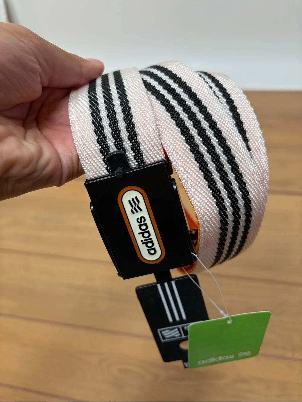 NEW Reversible Adidas Men's Web Golf Belt Retro Style Black and Orange OSFA